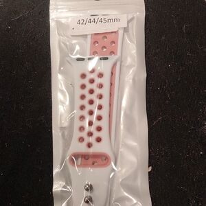 Pink And White Smart Watch Band